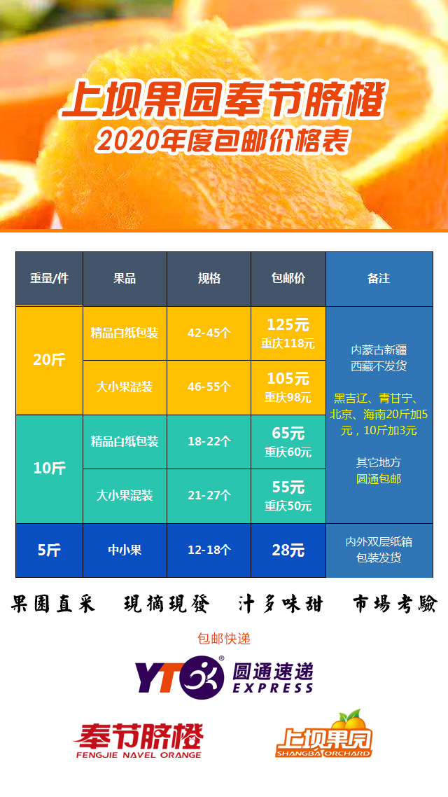 奉节脐橙销售